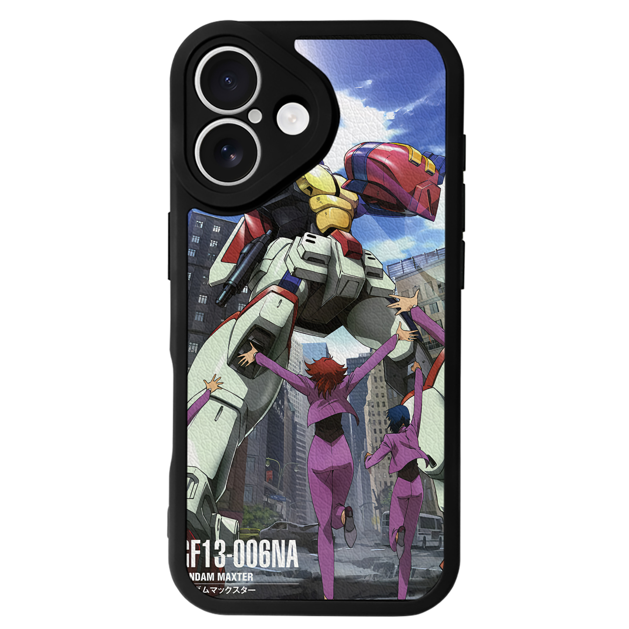 （画像用） 機動戦士ガンダム Mobile Suit Gundam 【iPhone 16シリーズ対応】シリコンスマホケース（レザー調） 材質：シリコン